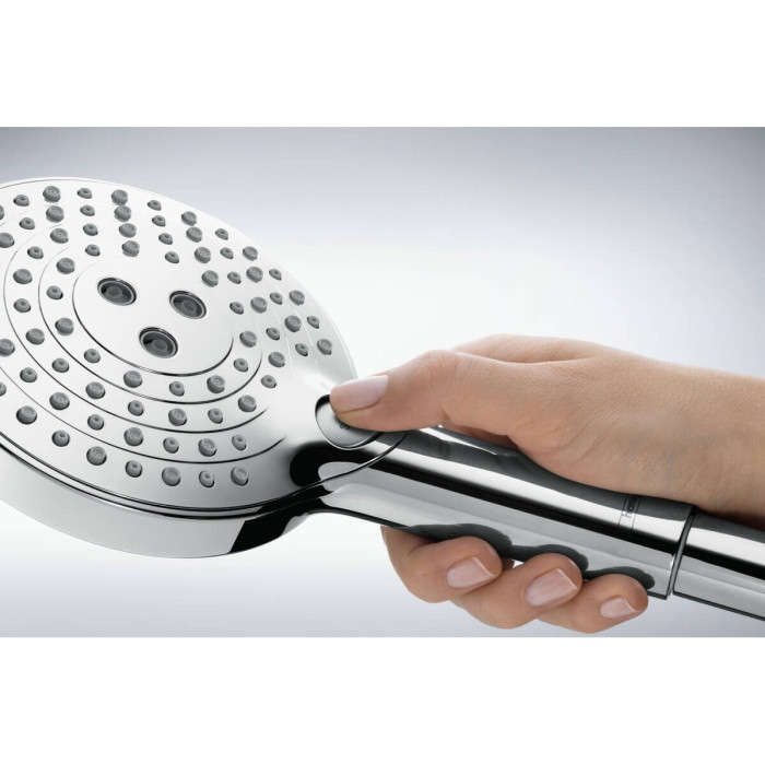 Dušikomplektid HANSGROHE Raindance Select S 120 Kroom, 3 funktsiooni, (Erinevate pikkuste valik)