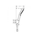 Dušikomplektid HANSGROHE Raindance Select S 120 Kroom, 3 funktsiooni, (Erinevate pikkuste valik)