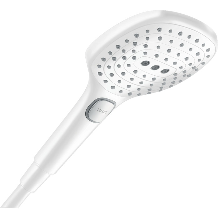 Shower Head HANSGROHE Raindance Select E 120 3 jet Ecosmart, Matt White, 26520700