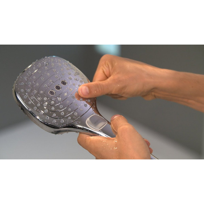 Dušipea HANSGROHE Raindance Select E 120 3 jet Ecosmart, poleeritud kuldne välimus, 26520990