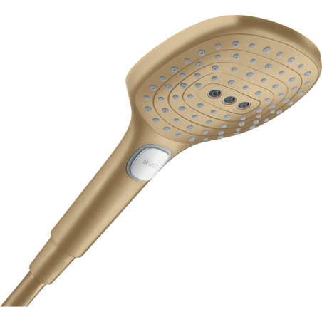Душевая насадка HANSGROHE Raindance Select E 120 3 струи Ecosmart, Шлифованная бронза, 26520140