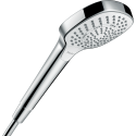 Душевая насадка HANSGROHE Crome Select E 110 3 распылителя Ecosmart, Белая / Хром, 26810400