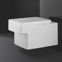 Rippuv üksus GROHE Cube Ceramic Rimless koos istekoha ja kaanega