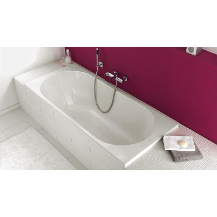 Ristkülikukujuline vann VILLEROY & BOSH Oberon Quaryl materjalist 750 x 1700 mm