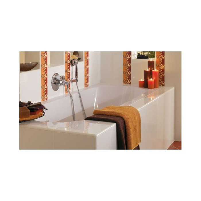 Ristkülikukujuline vann VILLEROY & BOSH Oberon Quaryl materjalist 750 x 1600 mm