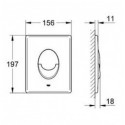 Potinkinis GROHE Rapid SL raam valge nupuga DEANTE Peonia Rimless WC-de jaoks