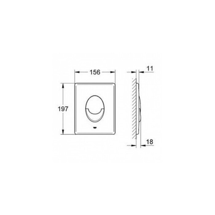 Potinkinis GROHE Rapid SL raam valge nupuga DEANTE Peonia Rimless WC-de jaoks