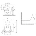 Potinkinis GROHE Rapid SL raam koos kroomitud nupuga ja DEANTE Peonia Rimless WC-pott