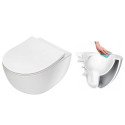 Встраиваемая рама DEANTE с черной матовой кнопкой из коллекции DEANTE Peonia Rimless