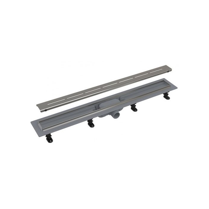 Shower channel with stainless steel grate ALCADRAIN APZ18 Simple (Various length options)