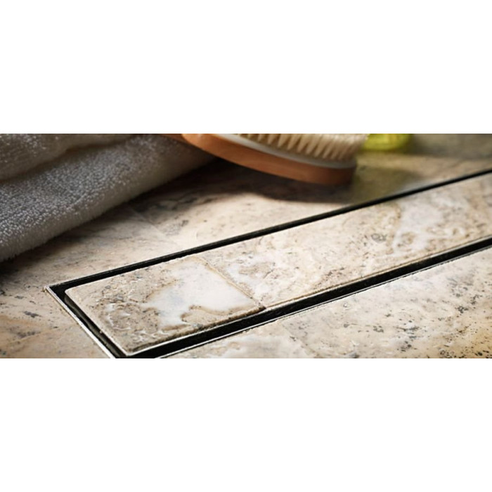 Комплект душевого трапа ACO ShowerDrain C с горизонтальным фланцем, с плиткой Tile 3 в 1, (выбор различных длин)