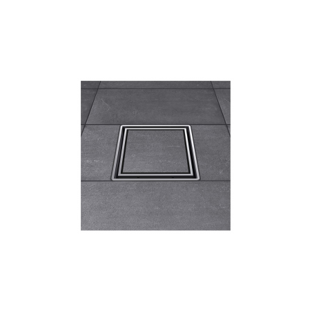 Horizontal trap for adhesive tile HL with "dry" siphon Primus, Klick-Klack grate, 510NPr-3020
