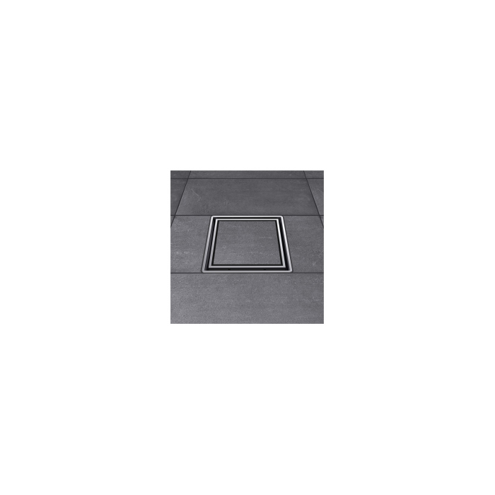 Horizontal trap for adhesive tile HL with "dry" siphon Primus, Klick-Klack grate, 510NPr-3020