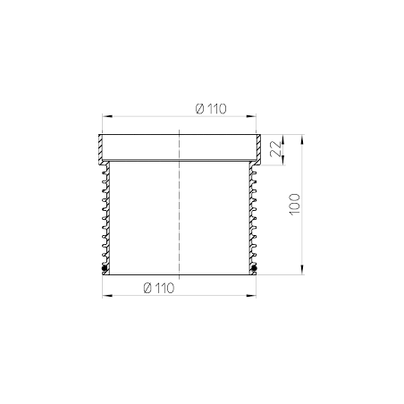 Bird feeder HL 80 mm/d110 with gasket