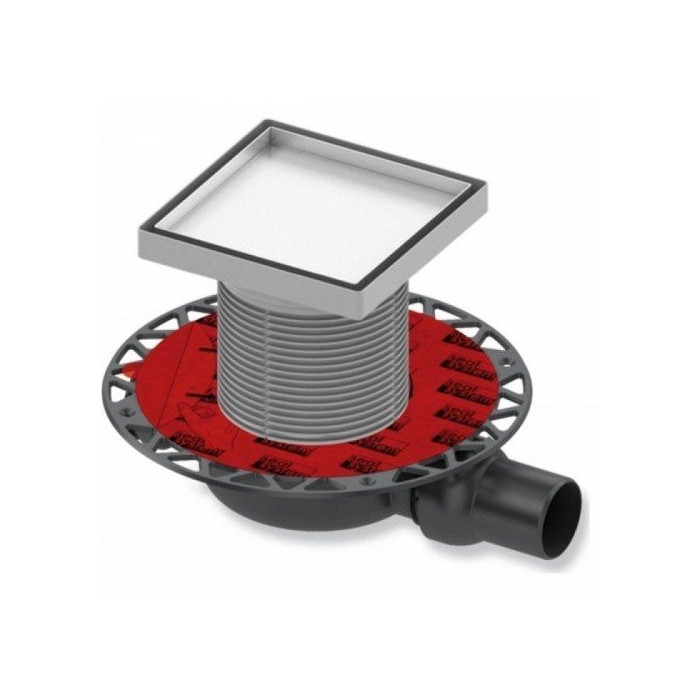 Нержавеющая стальная решетка ""dry"" для укладки плитки ""plate"" TECEdrainpoint S, 150 x 150 мм, особенно плоская,