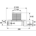 Нержавеющая стальная решетка ""dry"" для укладки плитки ""plate"" TECEdrainpoint S, 150 x 150 мм, особенно плоская,
