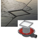 Комплекты стальных решеток "''dry'' для укладки плитки ""plate"" TECEdrainpoint S, 150 x 150 мм, стандартный сифон