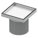 Roostevabast terasest komplektid "''dry''" liimitavale plaadile ""plate"" TECEdrainpoint S, 150 x 150 mm, standardne sifon