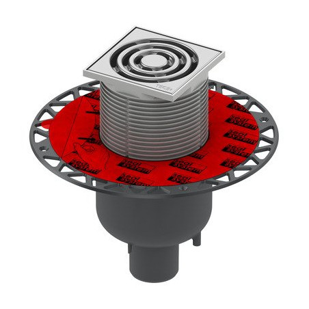 Vertical trap TECEdrainpoint S 130 with "dry" siphon
