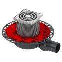 Горизонтальный трап TECEdrainpoint S 112 с "сухим" сифоном, особенно плоский, с "уплотнительной системой" универсальным фланцем