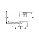 Connection PVC-U PİMTAŞ 32 (40) x 1"" external (PN16)