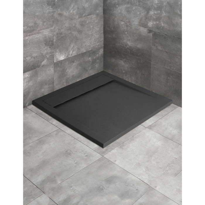 Shower tray RADAWAY Teos C black-matt (Various size options)