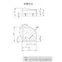 Painduv pooldušš RADAWAY Corfu A (Erinevad suurused saadaval)