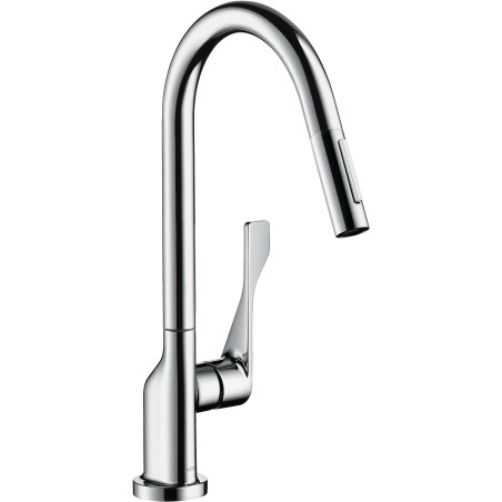 Кухонный смеситель с выдвижным изливом HANSGROHE Axor Citterio, хром, 39835000
