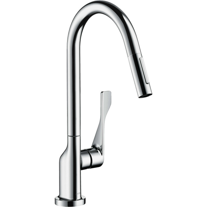 Кухонный смеситель с выдвижным изливом HANSGROHE Axor Citterio, хром, 39835000