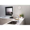 Köök (kraanikauss) segisti väljatõmmatava kraaniga HANSGROHE Metris Select M71, kroomitud viimistlus, kahe vooluga, 73816000