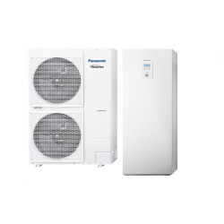 J uusima põlvkonna soojuspump õhk - vesi 12 kW PANASONIC T-CAP koos integreeritud 185 l katlaga, kolmes faasis