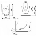 Laufen Pro wall-mounted toilet with Slowclose lid