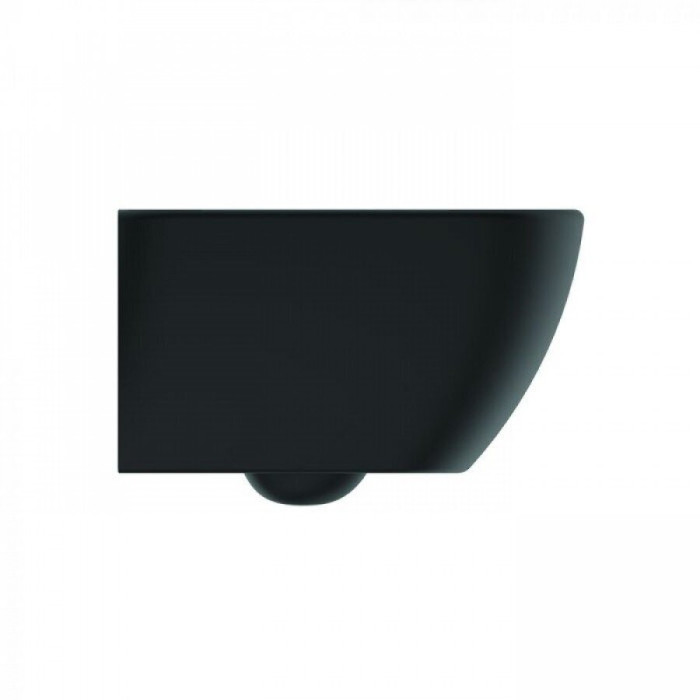 Hanging unit with a thin slow-close lid IDEAL STANDARD Tesi with AquaBlade technology, black-matt