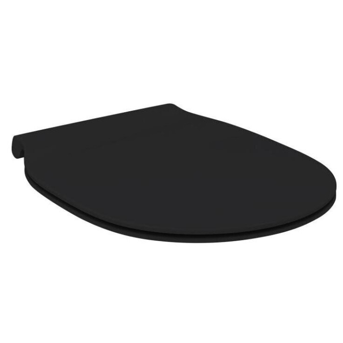 Hanging toilet with slow close lid IDEAL STANDARD Connect Air, black-matt