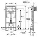 Potinkinis GROHE Rapid SL raam koos kroomitud nuppudega Infinitio Compact Rimless'ilt