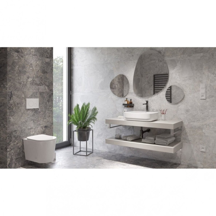 Встраиваемые комплекты рам GROHE Rapid SL 4 в 1 с белой кнопкой унитаза SAT Infinitio Compact Rimless
