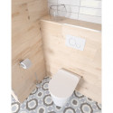 GROHE Rapid SL concealed frame set 4 in 1 with white button's SAT Infinitio Compact Rimless toilet