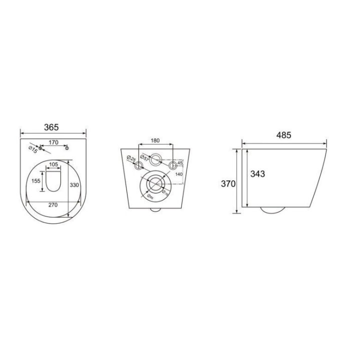 GROHE Rapid SL concealed frame set 4 in 1 with white button's SAT Infinitio Compact Rimless toilet
