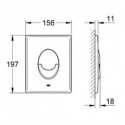 Potinkinis GROHE Rapid SL raami komplekt 4 in 1 valge nupuga SAT Infinitio Compact Rimless WC-pott