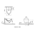 VITRA Sento wall-mounted bidet