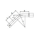 Труба длинная PVC-U PİMTAŞ 110 x 60° (PN10)