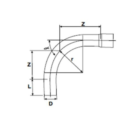Pikk PVC-U PİMTAŞ 110 x 90° (PN10)