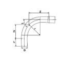 Pikk PVC-U PİMTAŞ 110 x 90° (PN10)