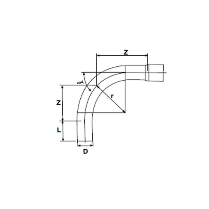 Pikk PVC-U PİMTAŞ 110 x 90° (PN10)