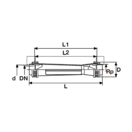 PVC-U Flow Meter PİMTAŞ 2 1/2"" x L 457 mm (3000 - 30000 l/h) (PN10)
