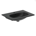 Valamu paigaldatakse IDEAL STANDARD Tesi kapile, must matt 63 cm, T3510V3