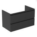 Hanging bathroom cabinet IDEAL STANDARD Tesi, matte black 80 cm, T0051ZT