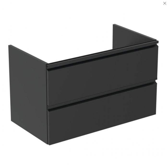 Подвесная ванная тумба IDEAL STANDARD Tesi, черная матовая 80 см, T0051ZT