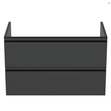 Подвесная ванная тумба IDEAL STANDARD Tesi, черная матовая 80 см, T0051ZT