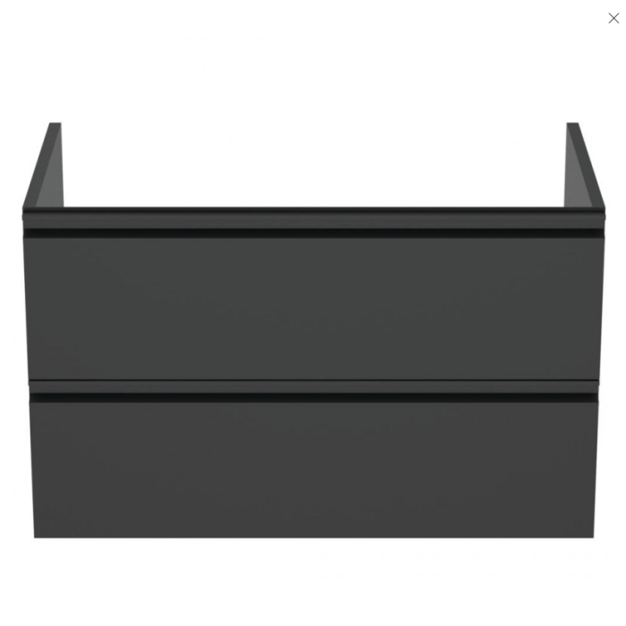 Hanging bathroom cabinet IDEAL STANDARD Tesi, matte black 80 cm, T0051ZT